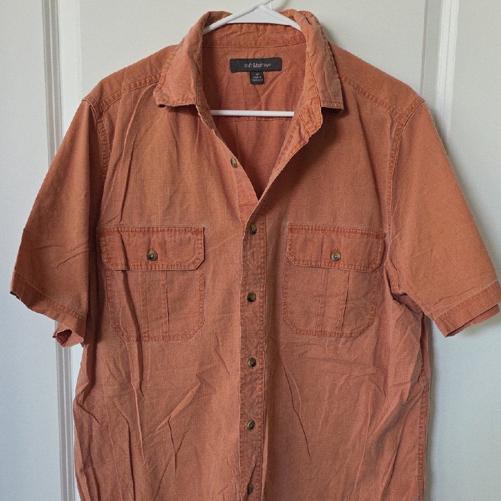 Croft & Barrow Men's Rust Casual Button-Down Shirt
